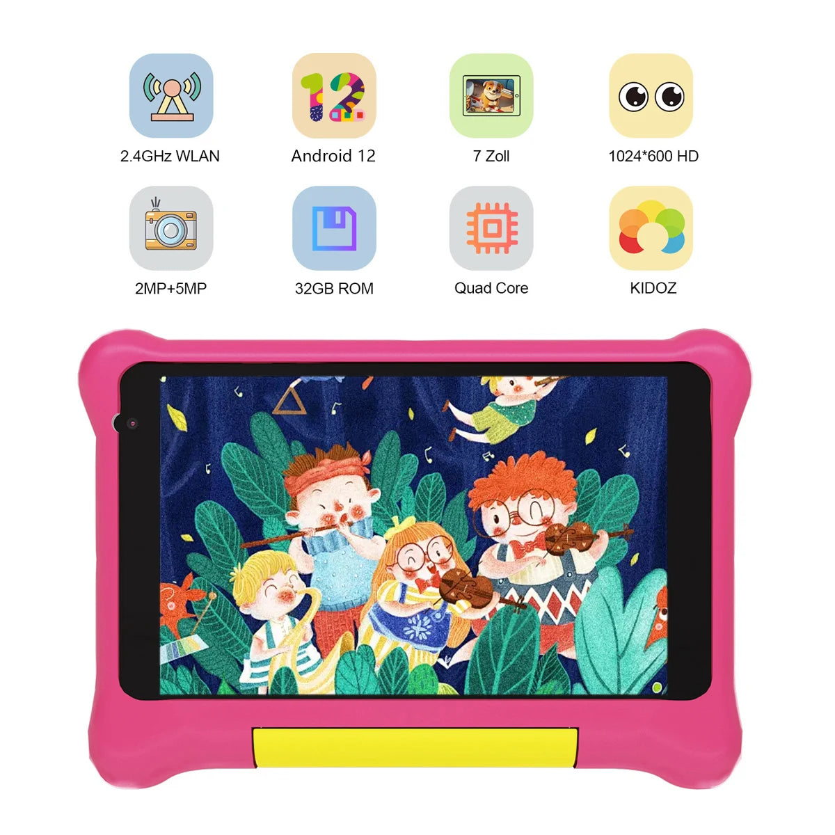 TK707 Kids Tablet 7 Inch Android 13 Quad Core 5GB RAM