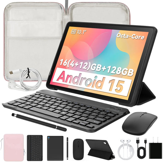 Humyig C108 10.1 Inch Android 14 Tablet with Accessories
