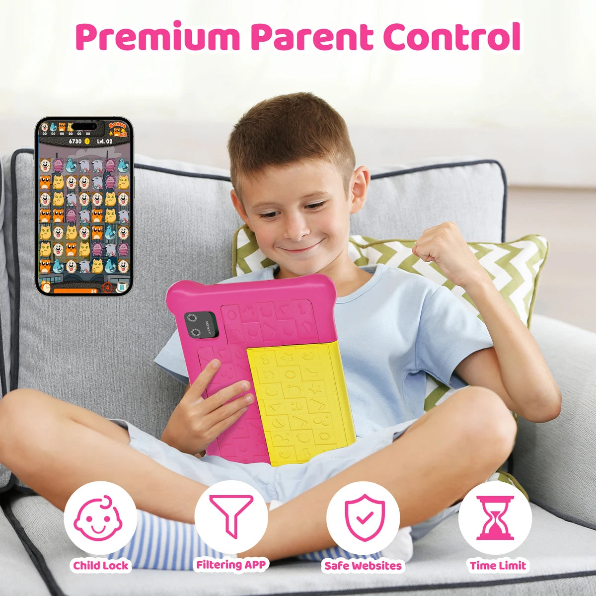 TK707 Kids Tablet 7 Inch Android 13 Quad Core 5GB RAM