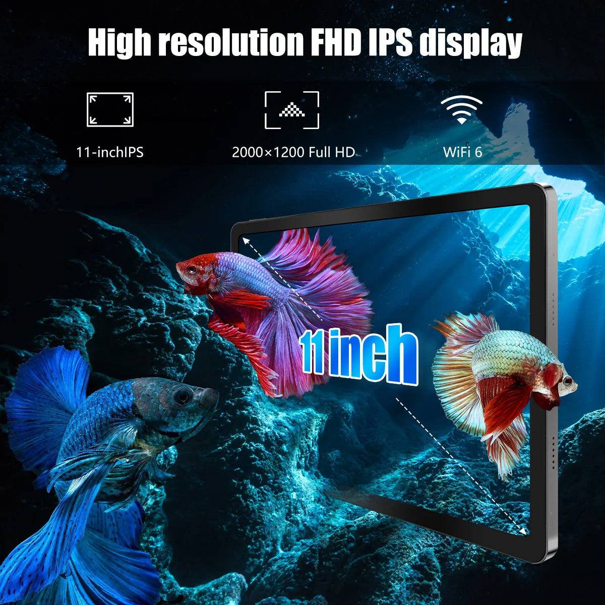 C9 Plus 11 Inch Tablet HD Display Android 14 Octa-Core 12GB RAM