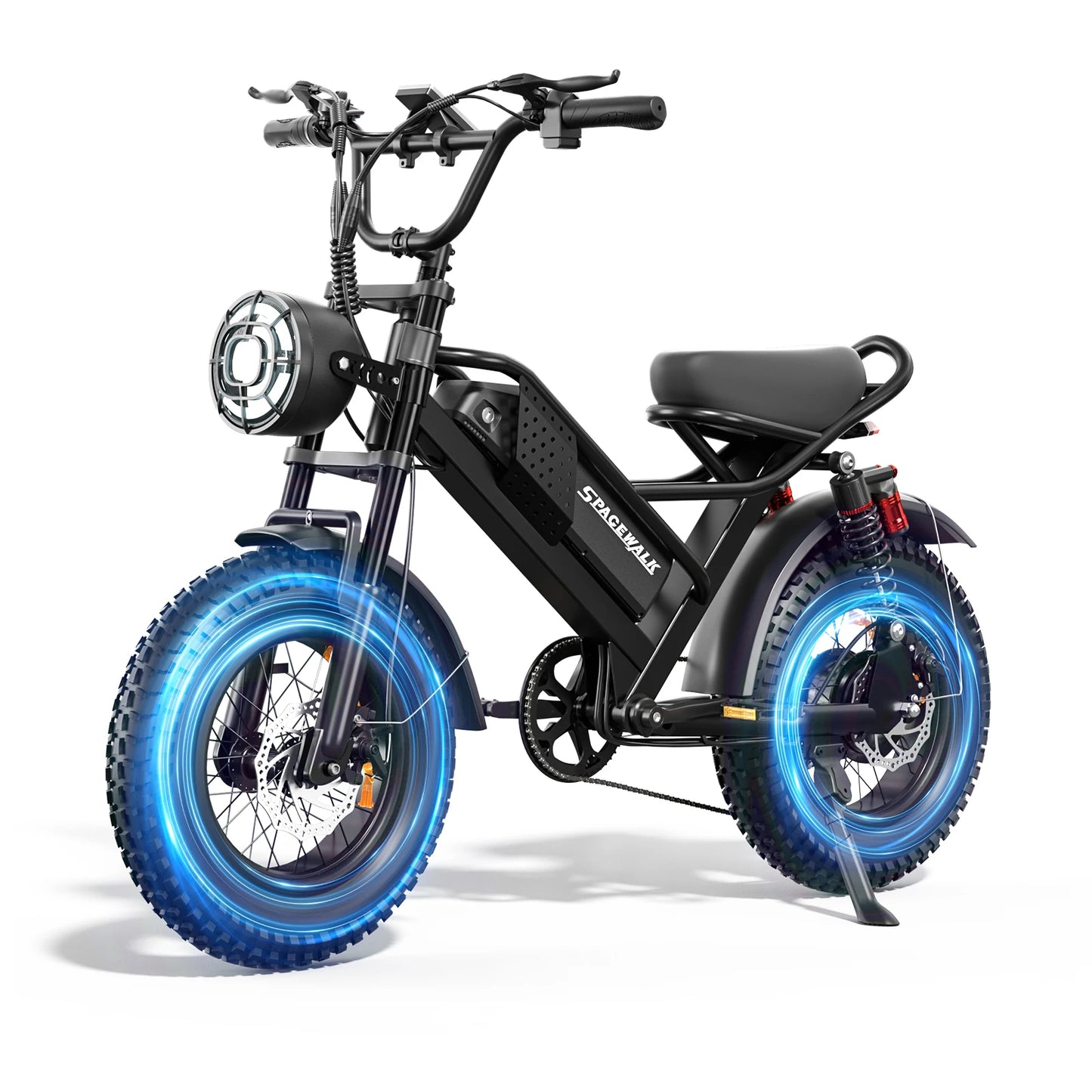Spacewalk Mountain Electric Bike 750W Peak Motor 20 Inch Fat Tire Battery