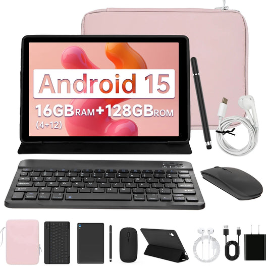 AEEZO C108 10.1 Inch Android 14 Tablet with Accessories
