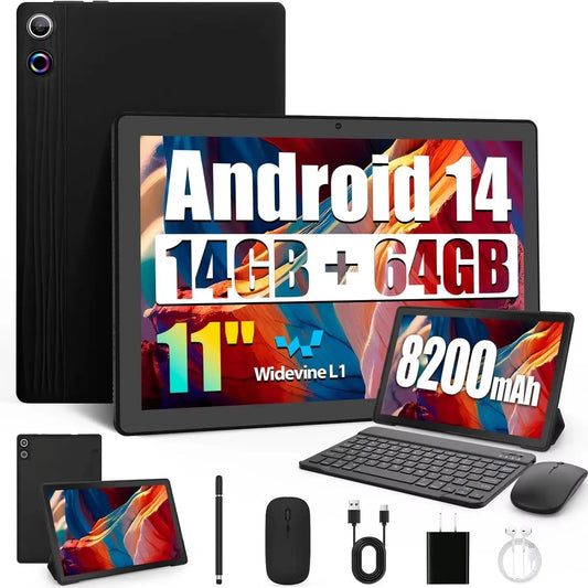 BestSki 11 Inch Android Tablet 14GB RAM 64GB Storage