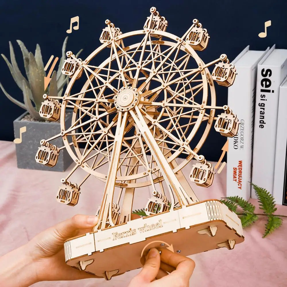 Robotime Rolife 3D Ferris Wheel Wooden Model Kit 232 Pieces