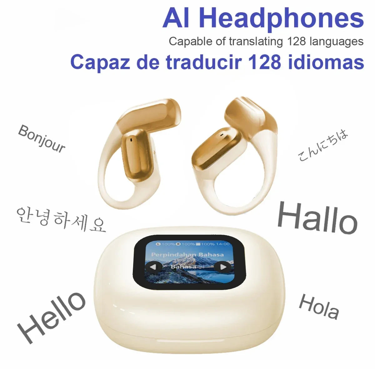 OKCSC AI Translation Headphones with Bluetooth 5.4