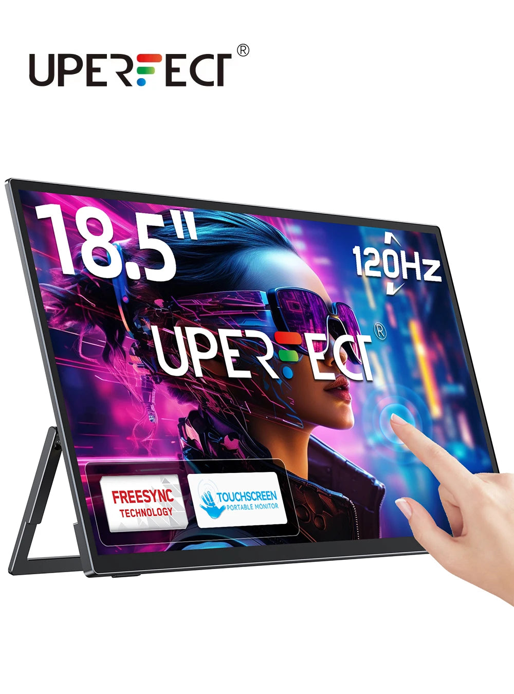 UPERFECT 18.5 Inch 120Hz Touchscreen Portable Monitor VESA
