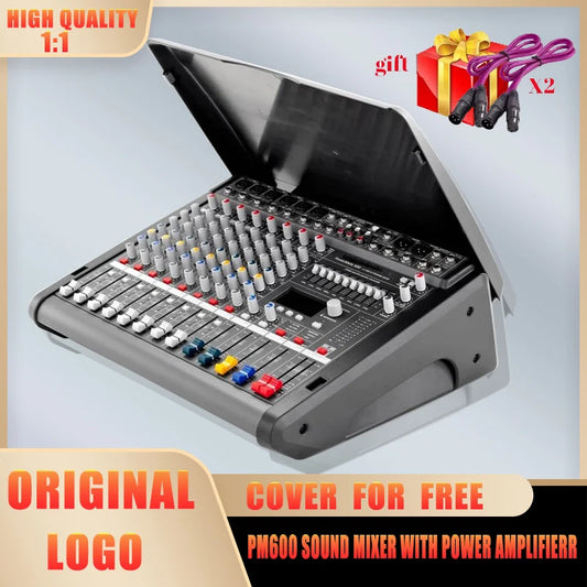 PM600 Console Mixer With 1000W Amplifier 6 Channel Audio