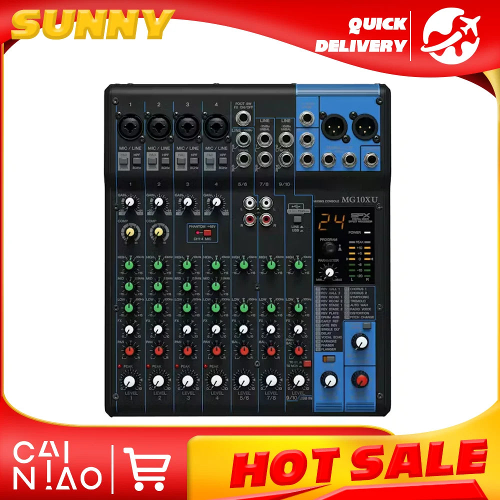 MG10XU 10 Channel USB Mixer with Effects and Stereo Inputs