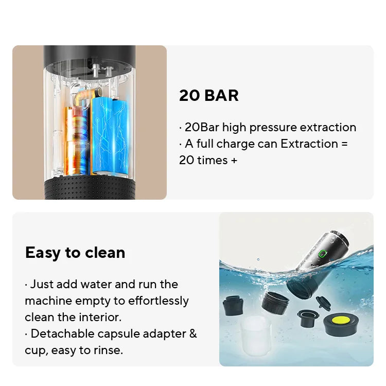 Wireless Portable Espresso Coffee Maker for Car and Home - Antland Marketplace