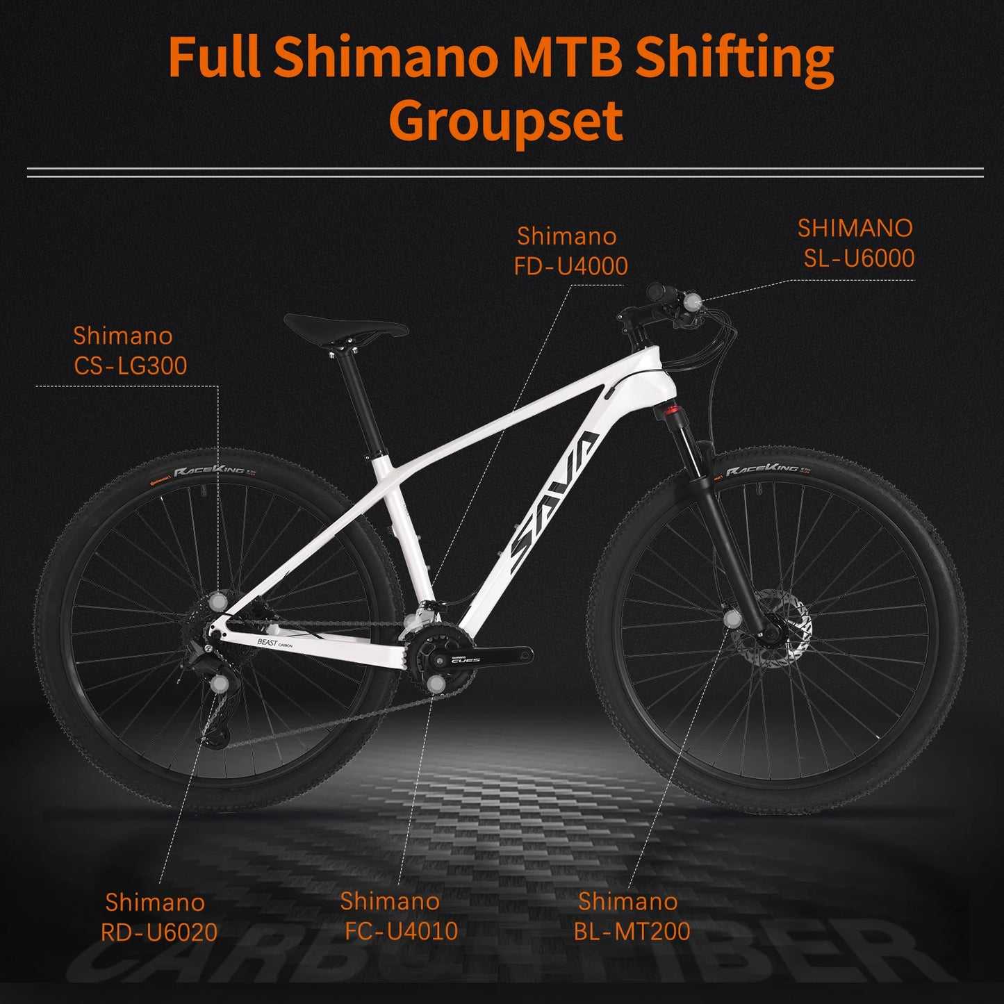 SAVA Carbon Fiber 20 Speed Mountain Bike 29/27 Inch - Antland Marketplace