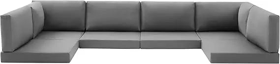 Water Resistant 14 Cushion Set for 6 Seat Outdoor Sofa