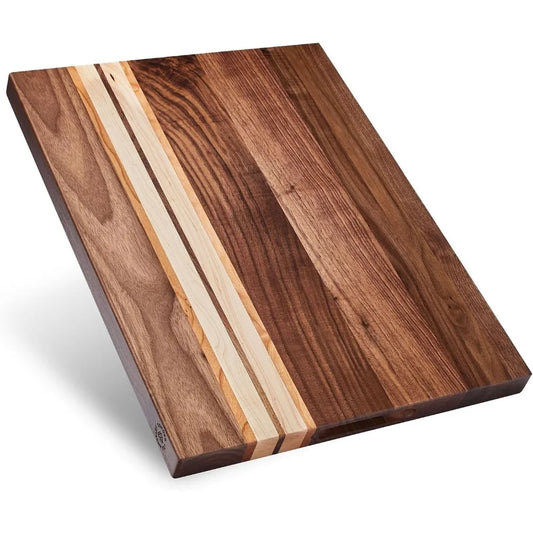 Walnut Cherry Maple Wood Cutting Board Sorting Compartment