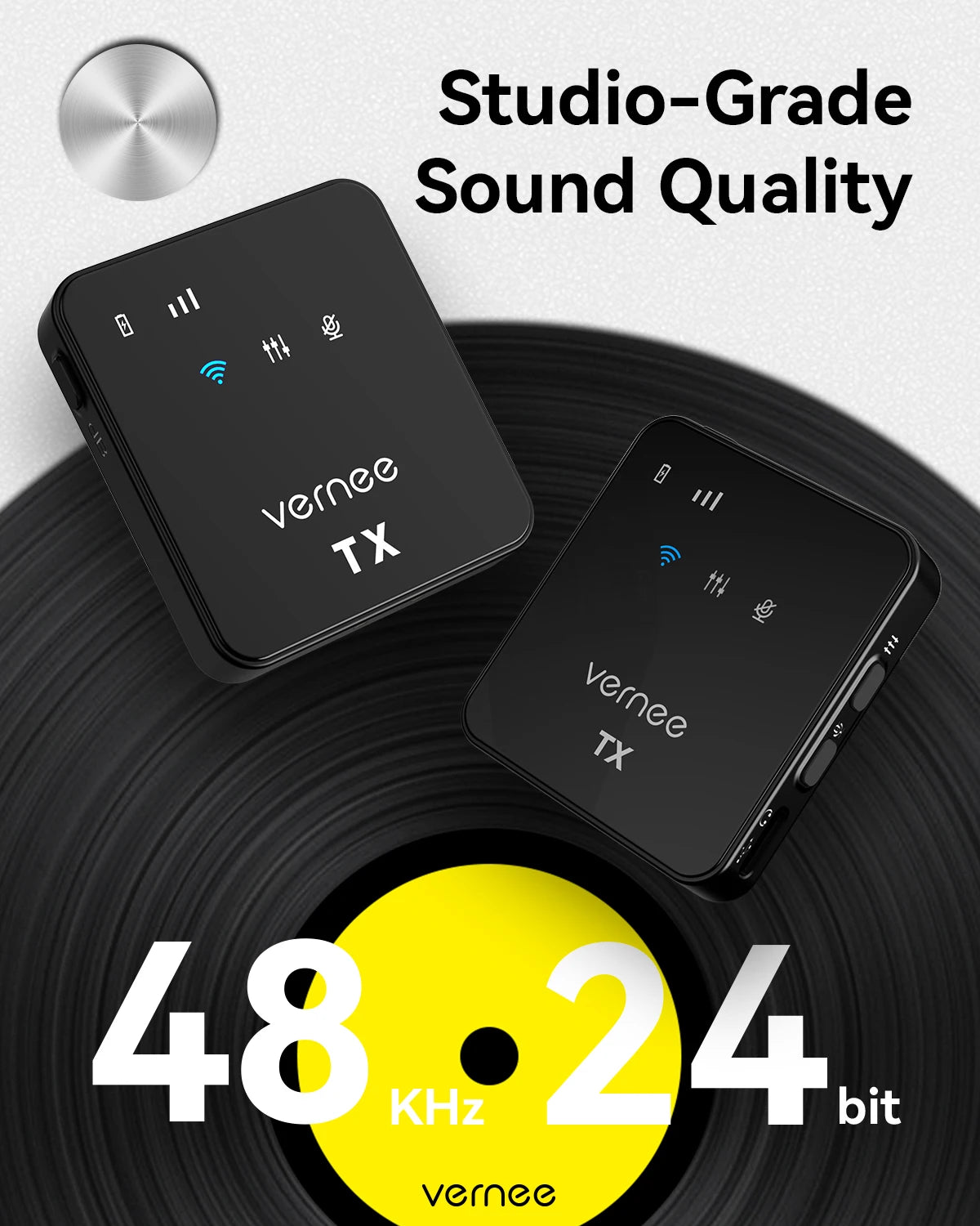 Vernee V3 Wireless Microphone – 180m Range Noise Cancellation - Antland Marketplace