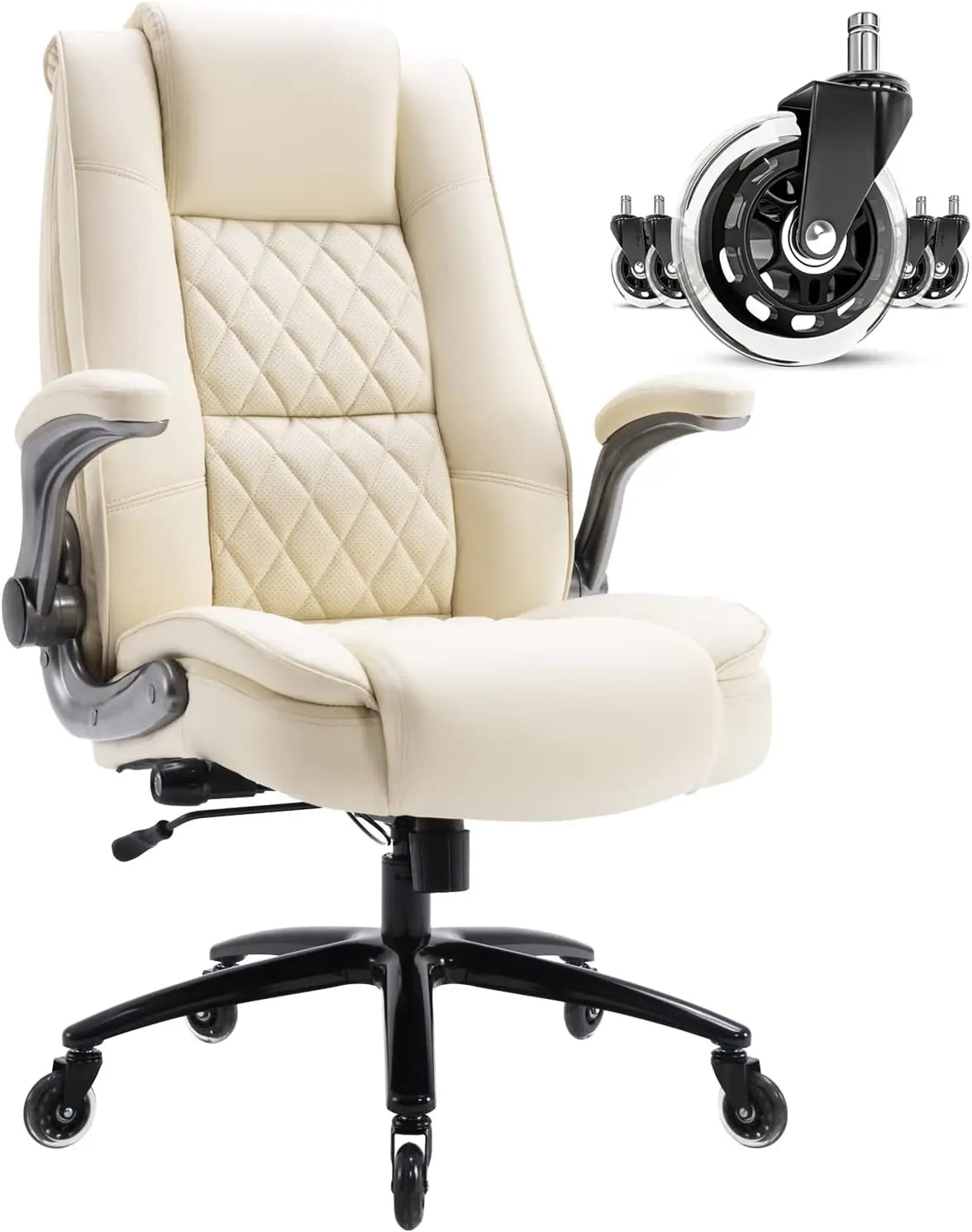 High Back Executive Office Chair with Adjustable Lumbar Support - Antland Marketplace