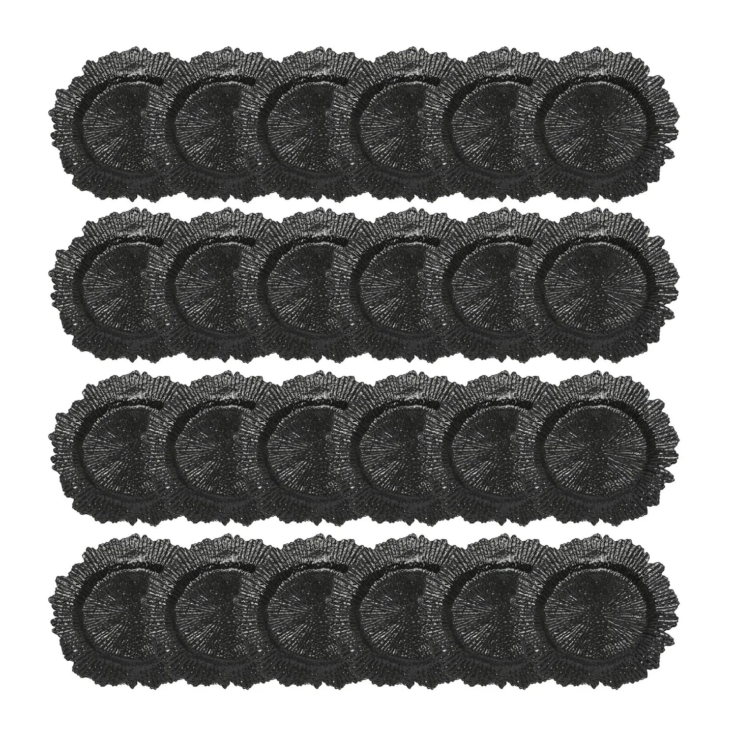 Modern 12.6In Charger Plates With Stackable Scald Proof Rim