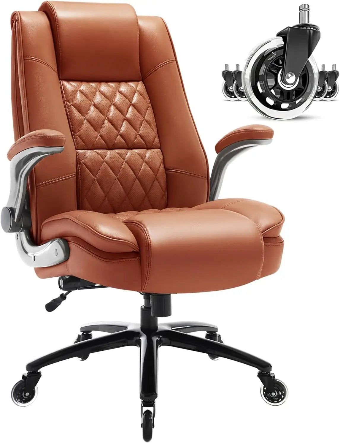 High Back Executive Office Chair with Adjustable Lumbar Support - Antland Marketplace