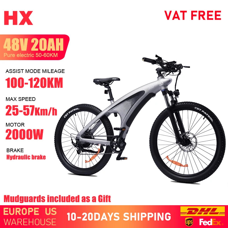 HX Q5 2000W Electric Mountain Bike 27.5 Off Road E Bike
