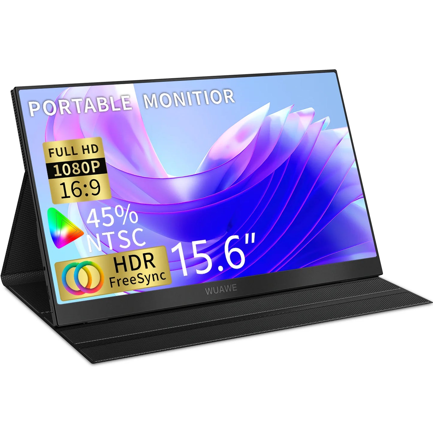 HDRinch 15.6 Inch Portable Monitor USB C HDMI 1080p