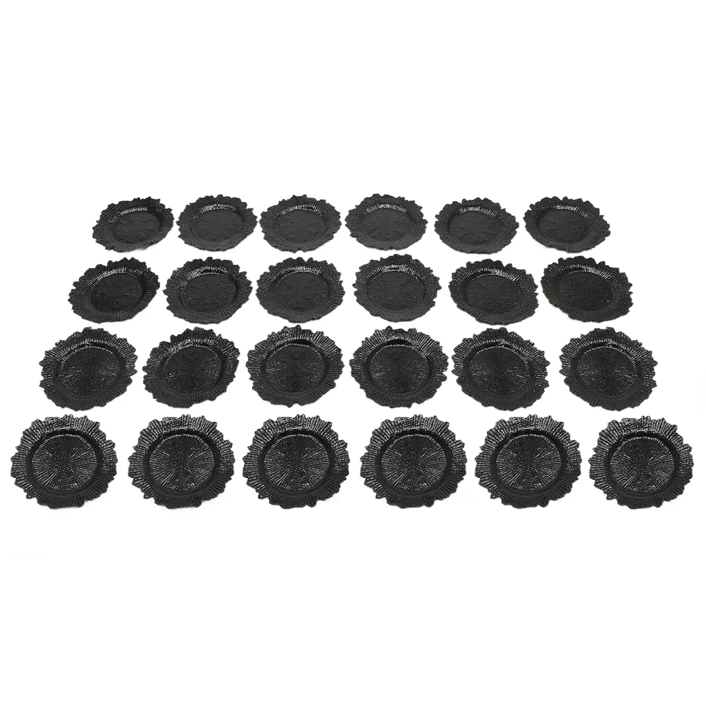 Modern 12.6In Charger Plates With Stackable Scald Proof Rim
