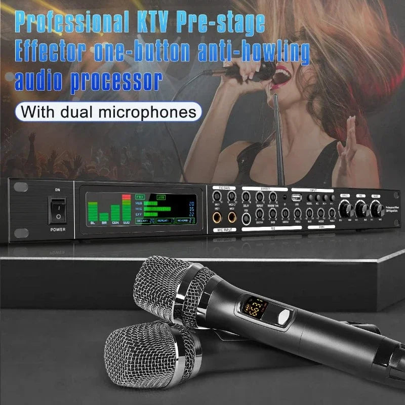 FBX-4M Professional DSP KTV Mixer with Bluetooth RCA