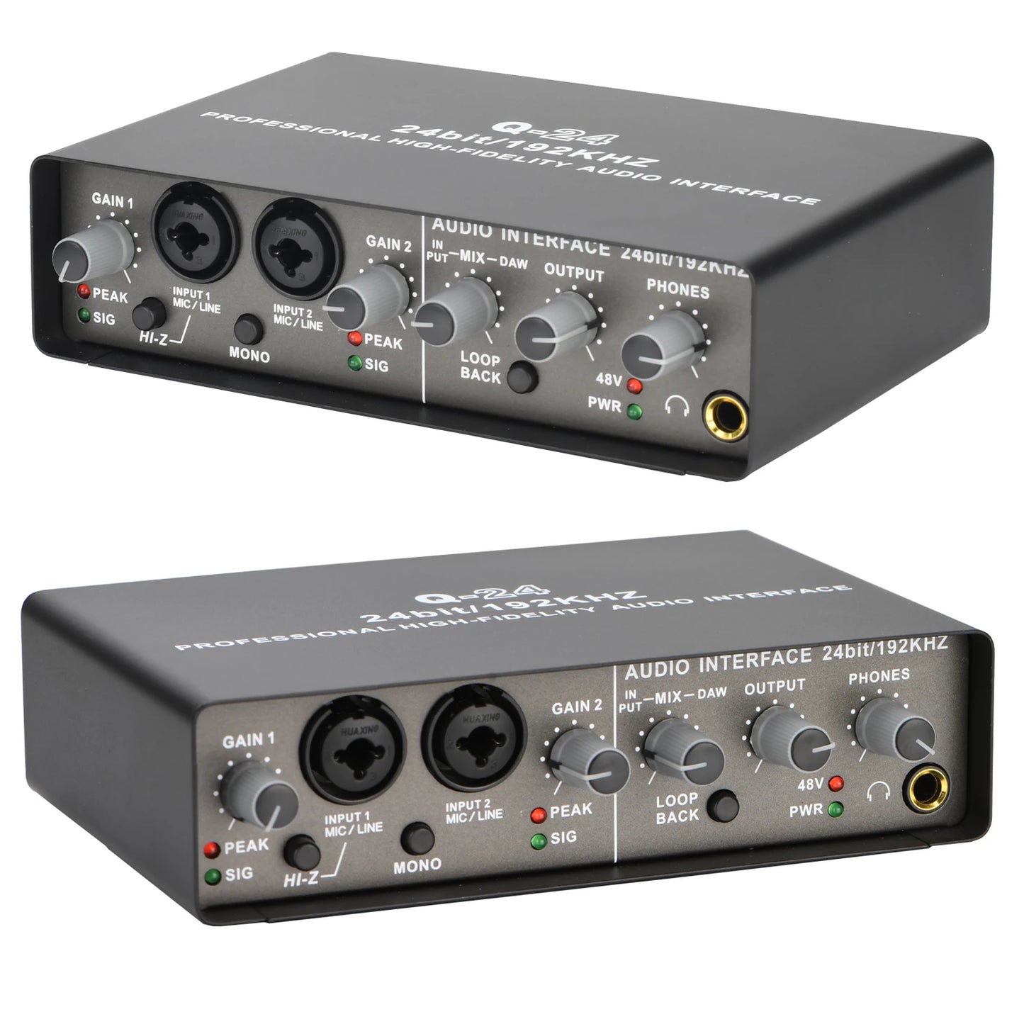 TEYUN Q24 24bit Audio Interface for Guitar and Studio Use