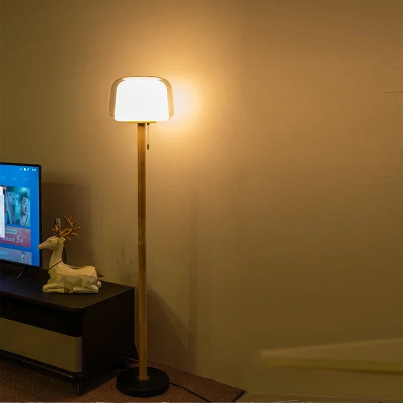 Modern Nordic Atmospheric Glass Floor Lamp Living Room