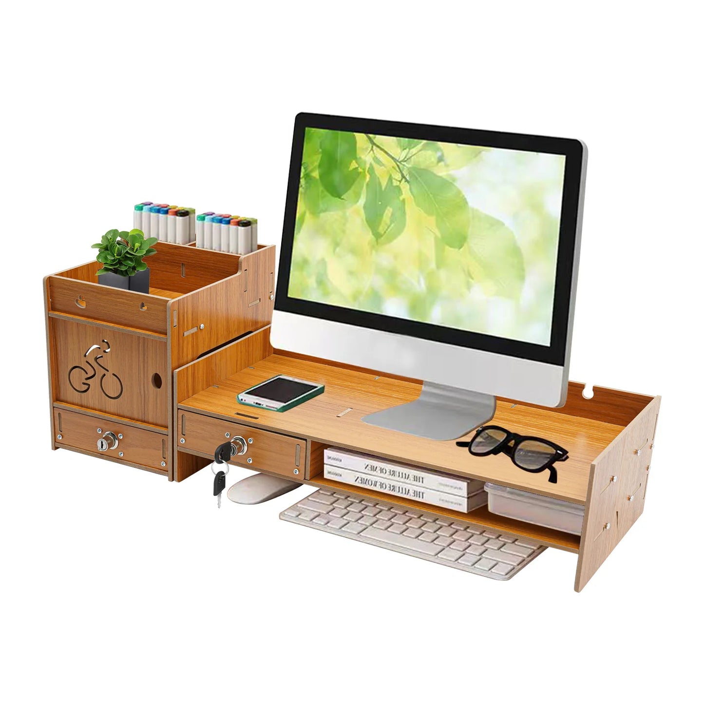 Adjustable Monitor Stand With Easy Installation Guide