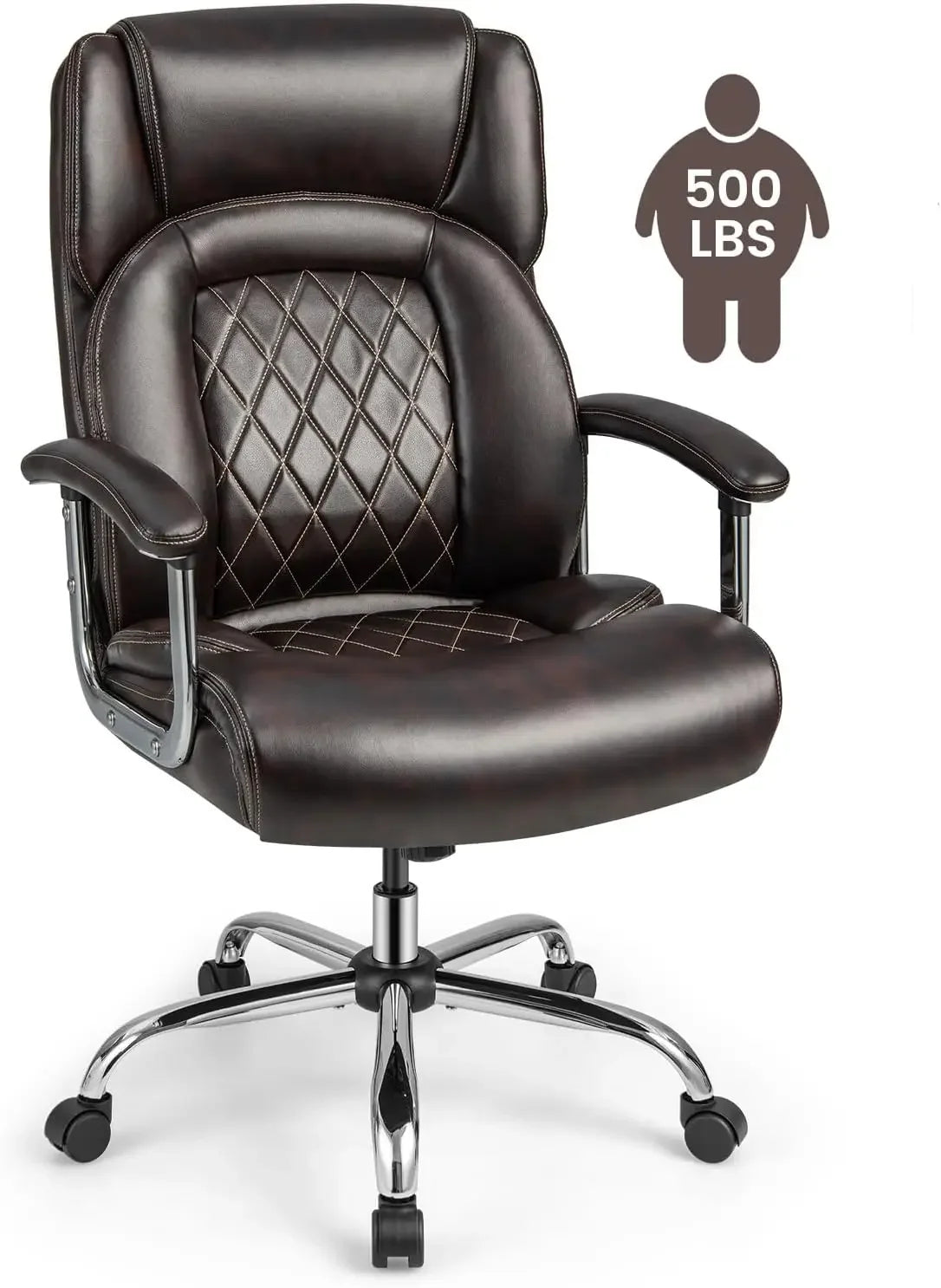 Big and Tall Executive Office Chair 500LBS Adjustable Comfort - Antland Marketplace