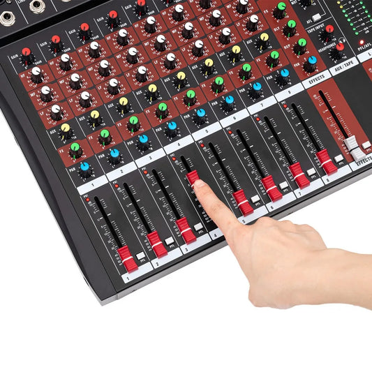 8 Channel Bluetooth Live Studio Audio Mixer Console