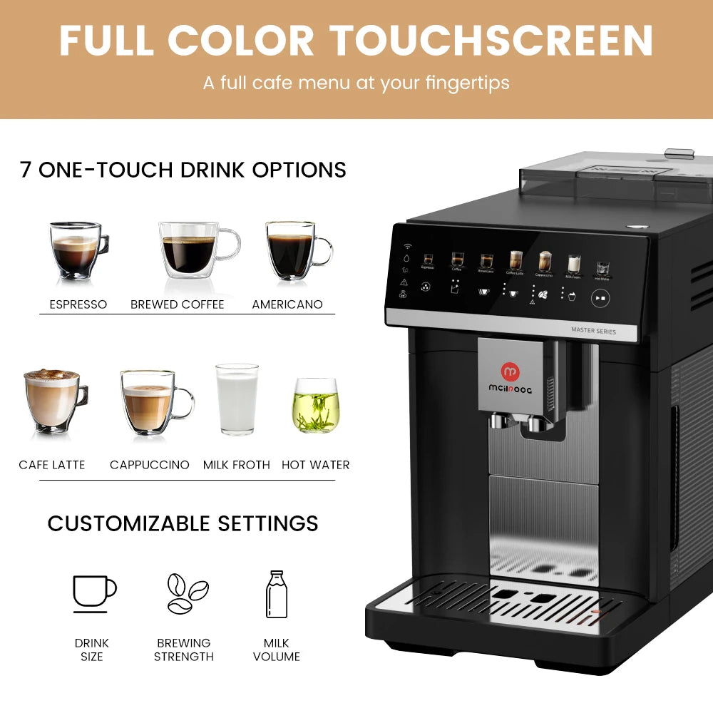 Mcilpoog M3 Automatic Espresso Machine with Milk Frother - Antland Marketplace