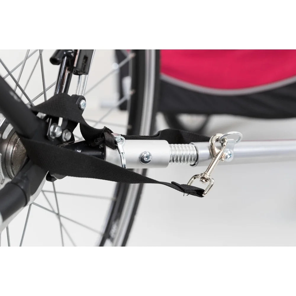 Foldable Dog Bicycle Trailer With Shock Absorbing Tires