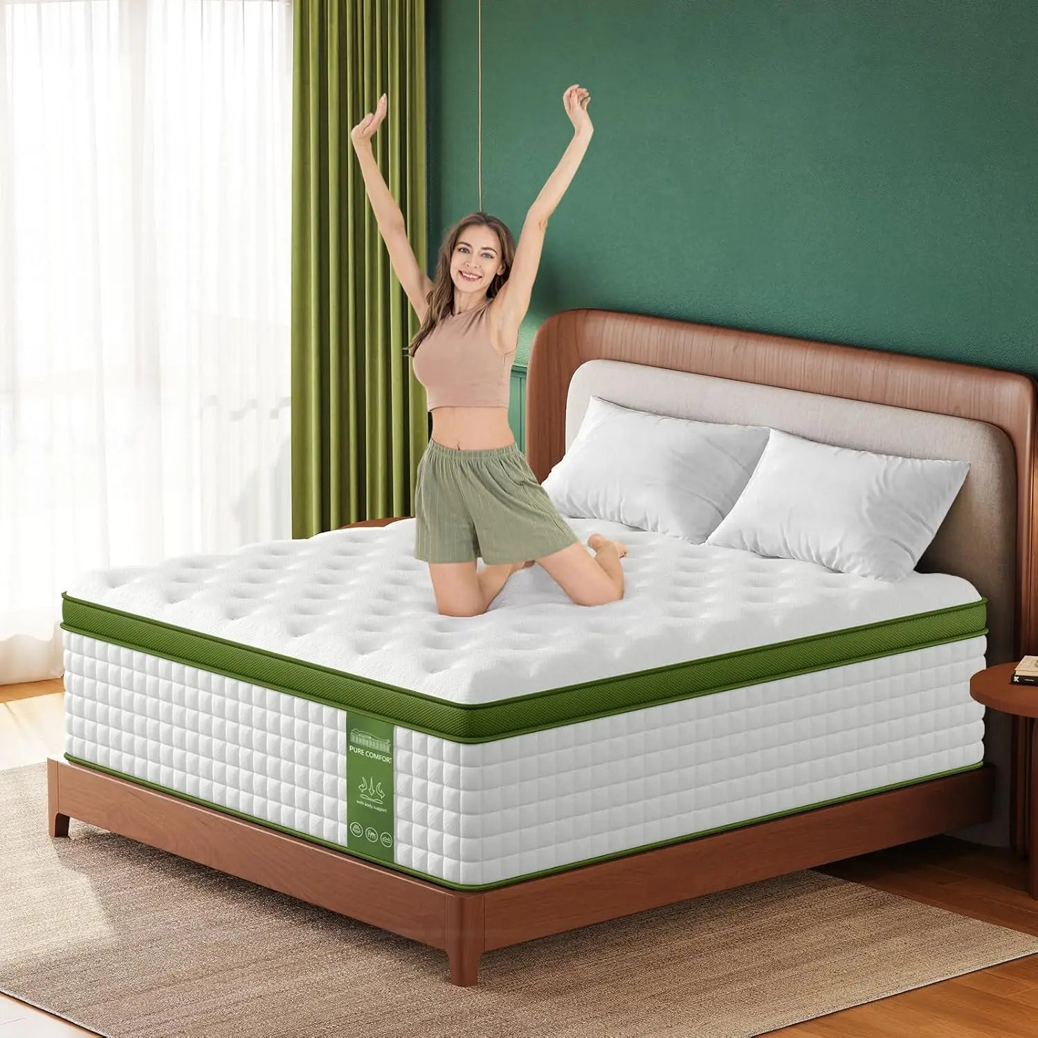 BedStory Hybrid Mattress with Gel Foam and Pocket Springs - Antland Marketplace