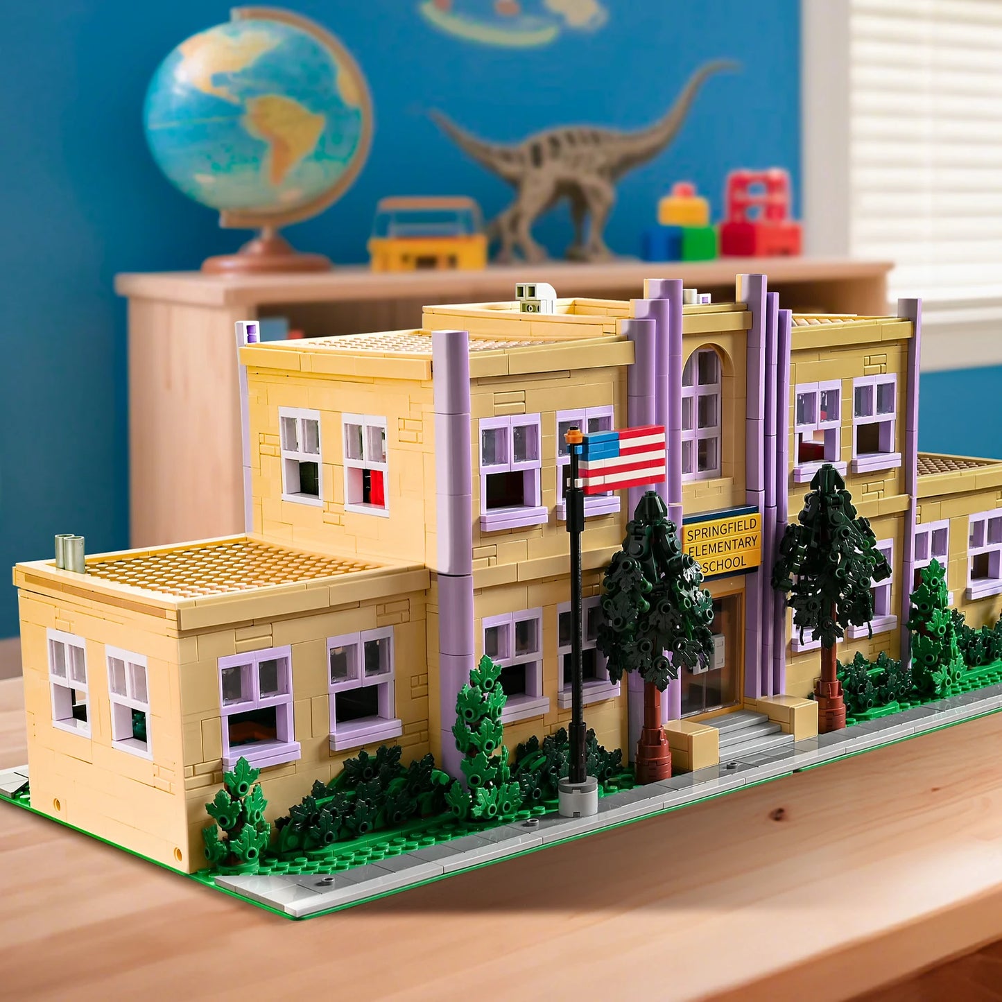 Springfield Elementary Blocks Street View Set 8 Figures