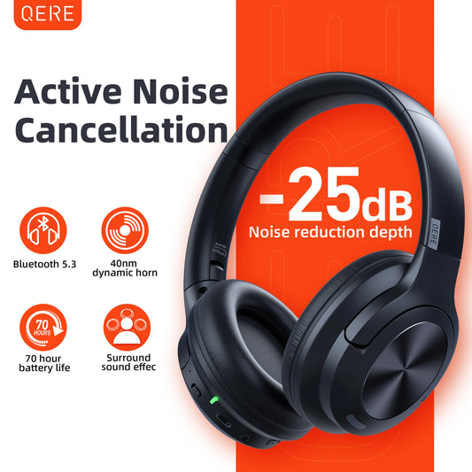 QERE E80 Wireless Headphones with ANC and 70 Hours Battery - Antland Marketplace