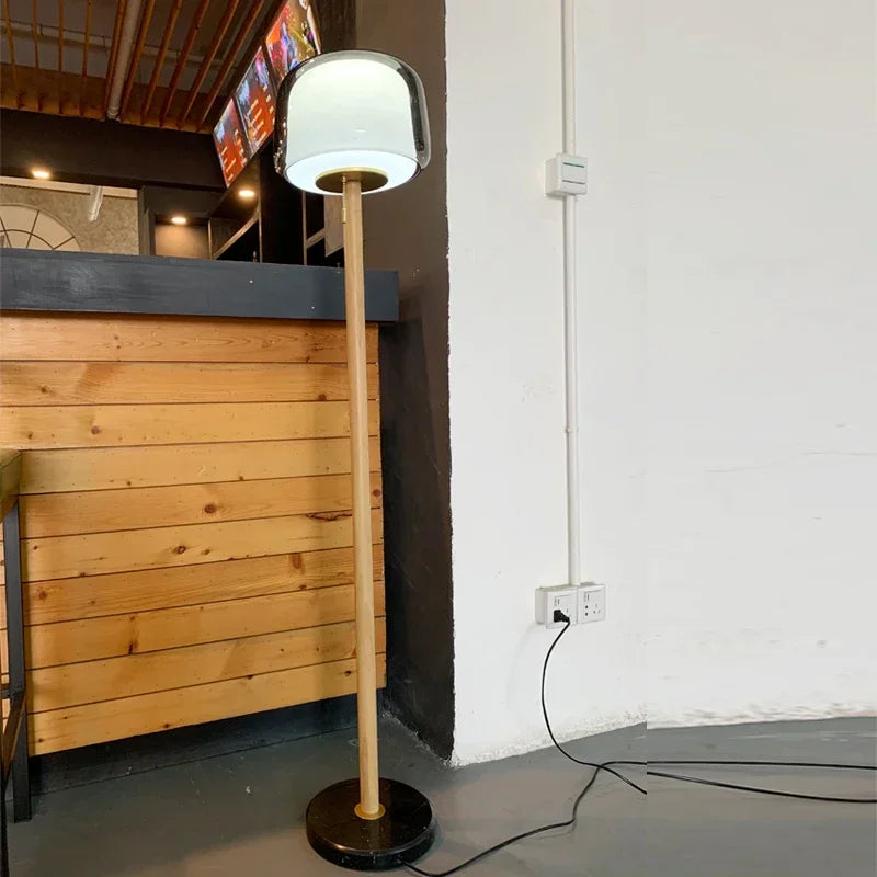 Modern Nordic Atmospheric Glass Floor Lamp Living Room