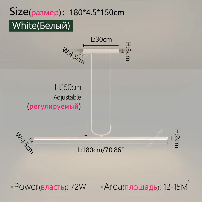 Nordic Simple Modern LED Chandelier for Dining and Bars - Antland Marketplace