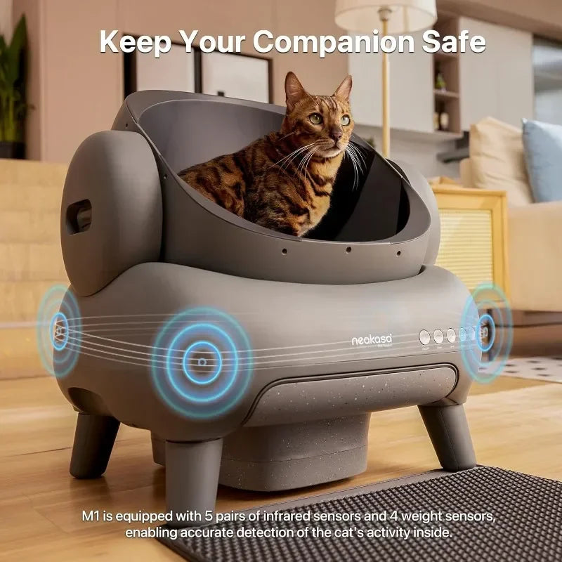 Origin M1 Large Self Cleaning Cat Litter Box App Control