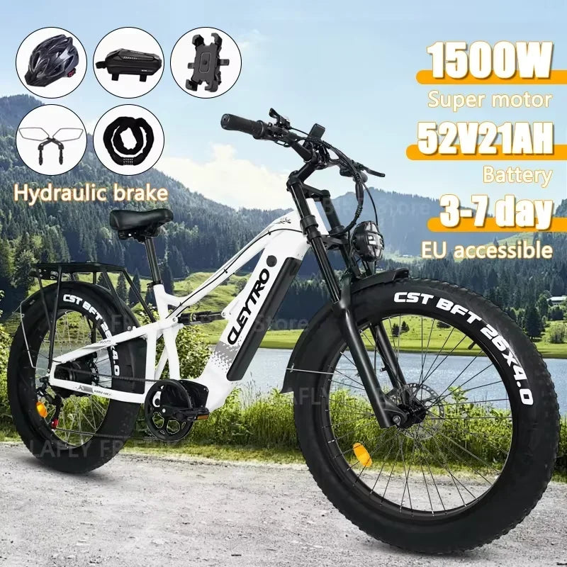 2025 3000W 52V Mountain Ebike All Terrain Electric Bike - Antland Marketplace