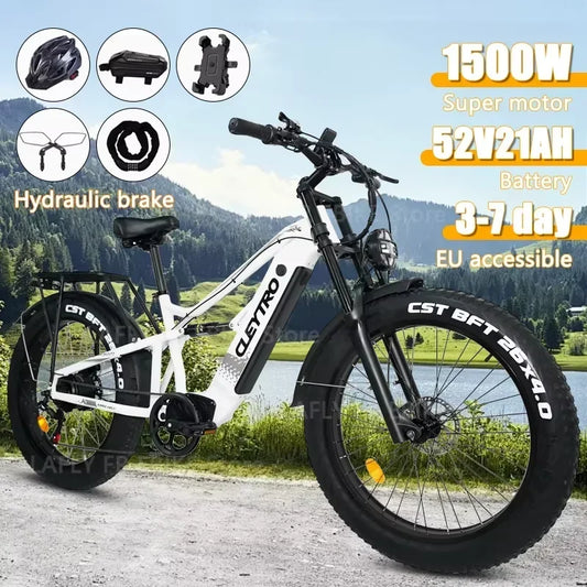 2025 3000W 52V Mountain Ebike All Terrain Electric Bike - Antland Marketplace