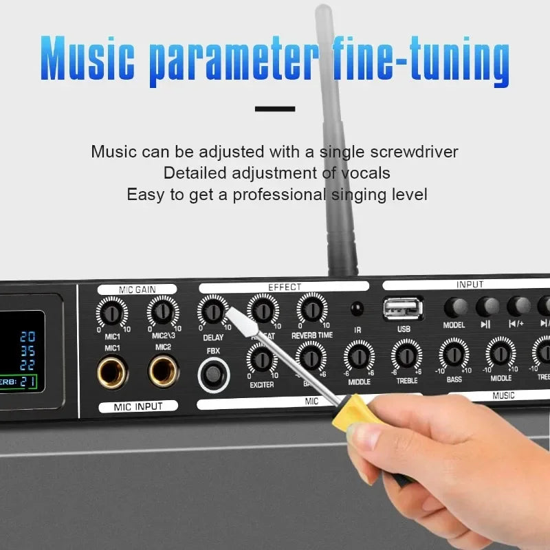 FBX-4M Professional DSP KTV Mixer with Bluetooth RCA