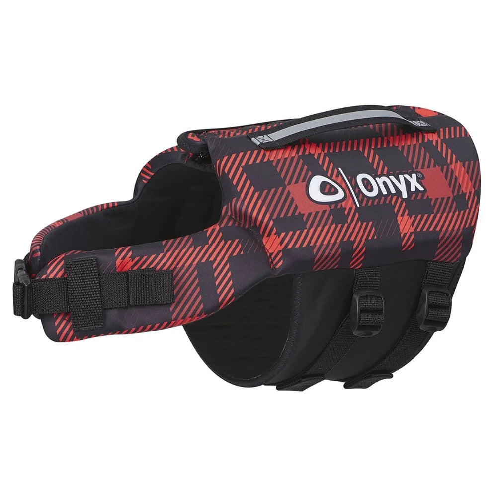 Neoprene Flotation Dog Vest For Dogs Over 80 Lbs Adjustable Secure Fit Reflective Straps Zipper Closure Swimming Safety