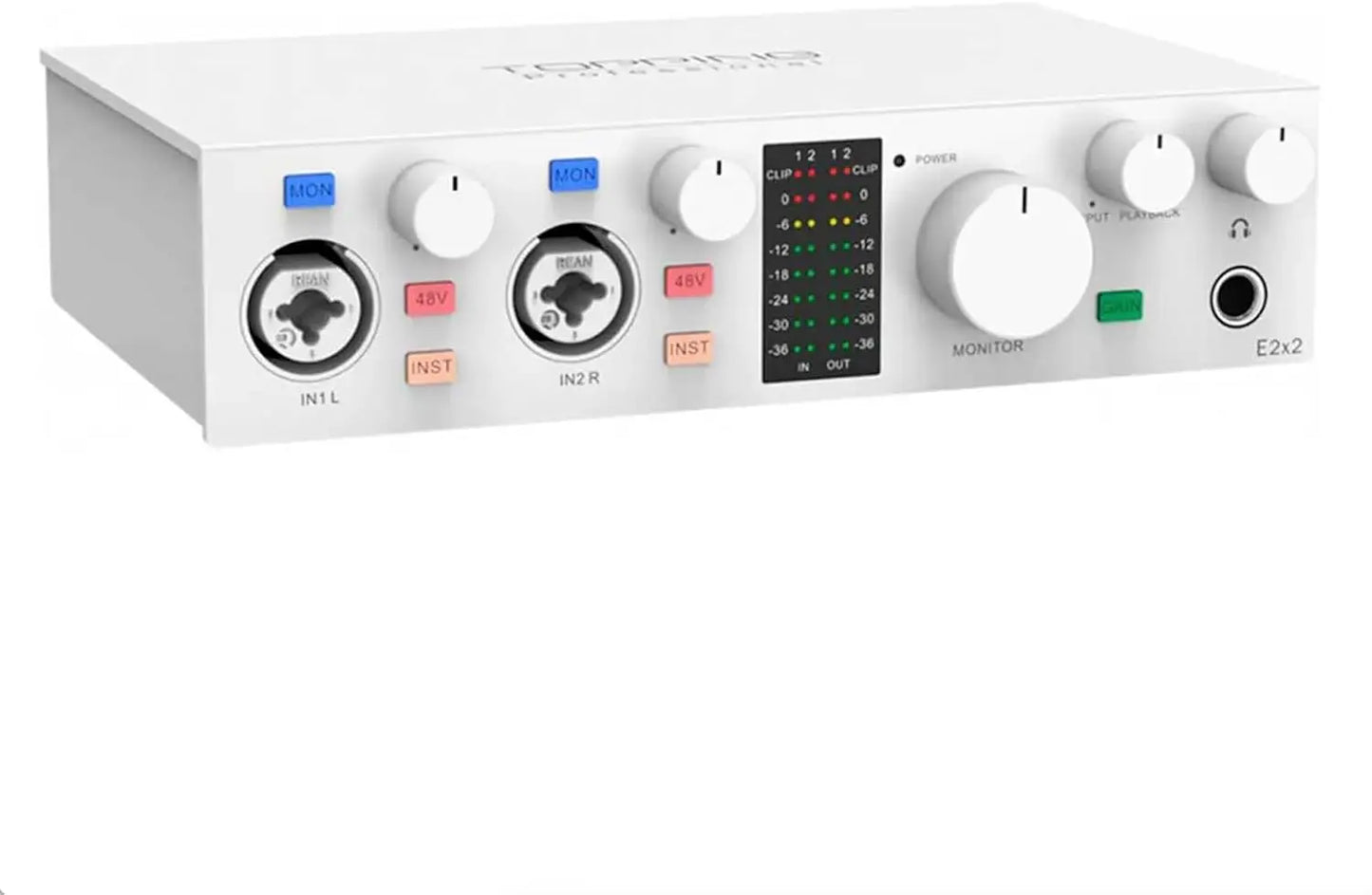 E2X2 USB Audio Interface High Performance Mixer and Recorder
