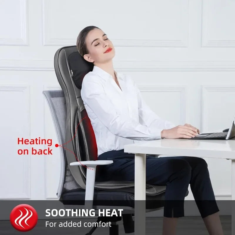 Shiatsu Neck Back Massager Heat Compression App Control