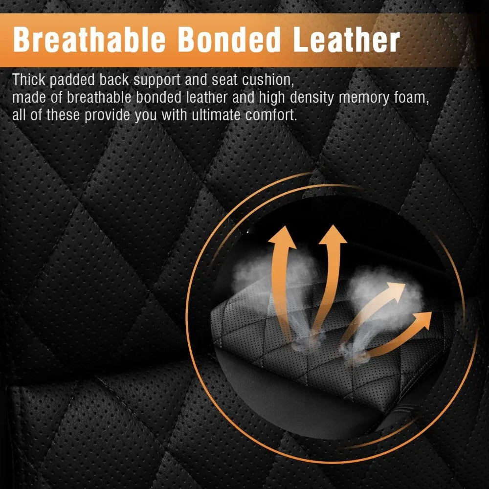 High Back Executive Office Chair with Adjustable Lumbar Support - Antland Marketplace