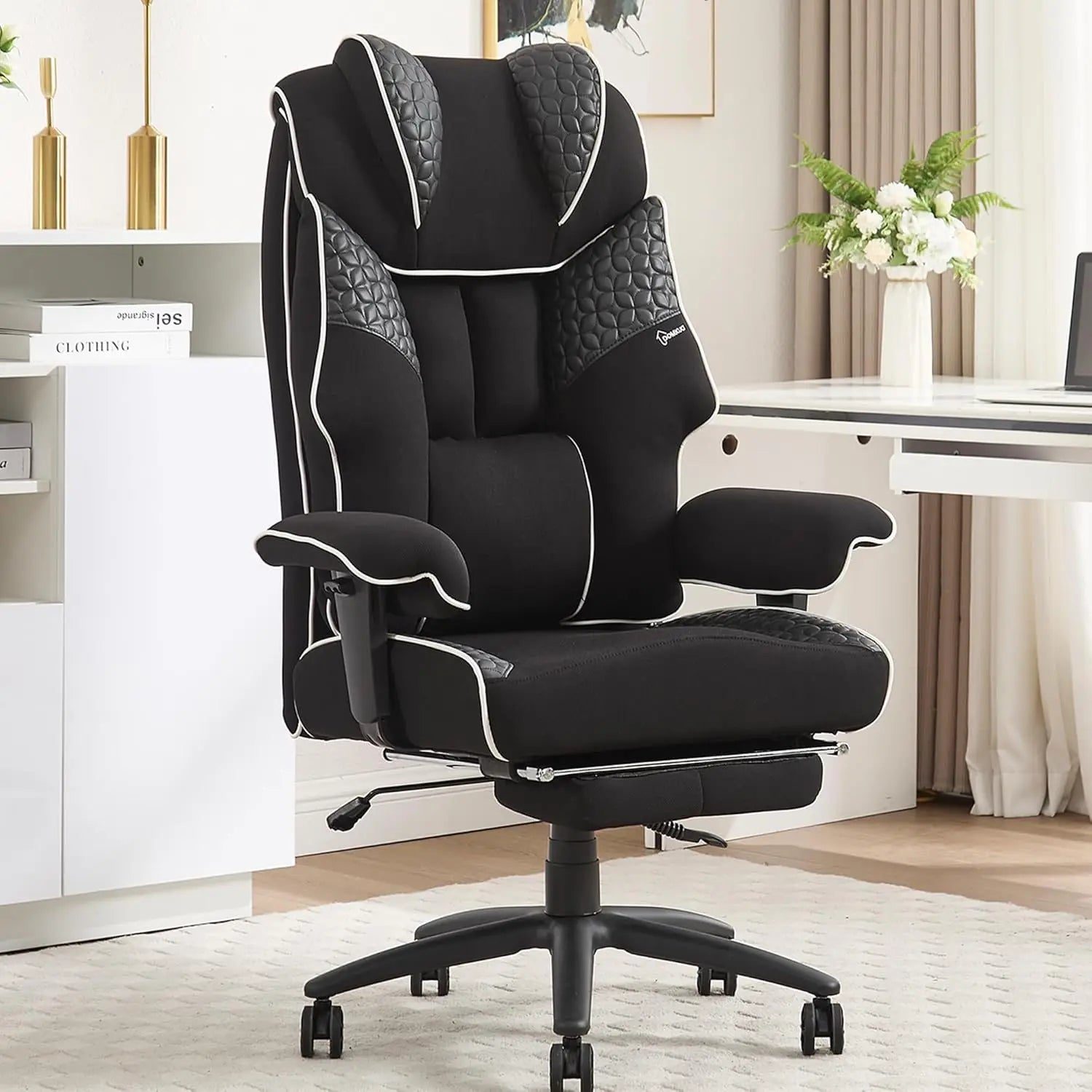 Big and Tall Ergonomic Office Chair with Footrest - Antland Marketplace