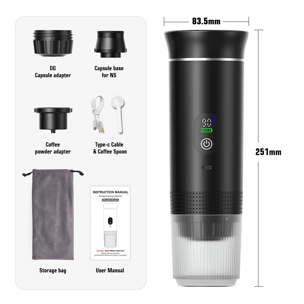 Wireless Portable Espresso Coffee Maker for Car and Home - Antland Marketplace