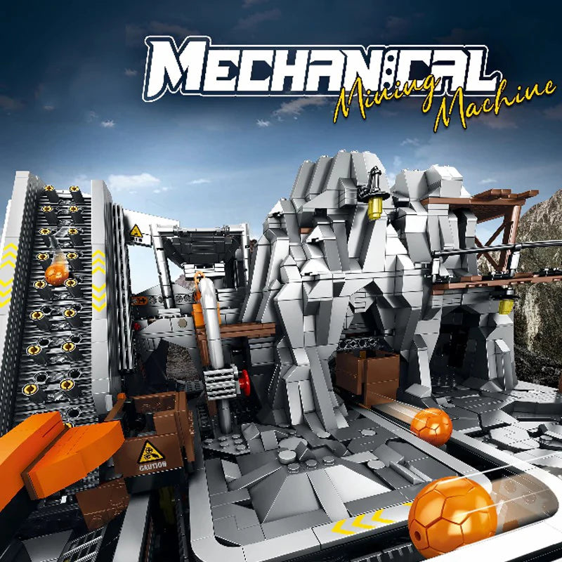 GBC Mining Machinery Model With Motor 3338 Blocks Set