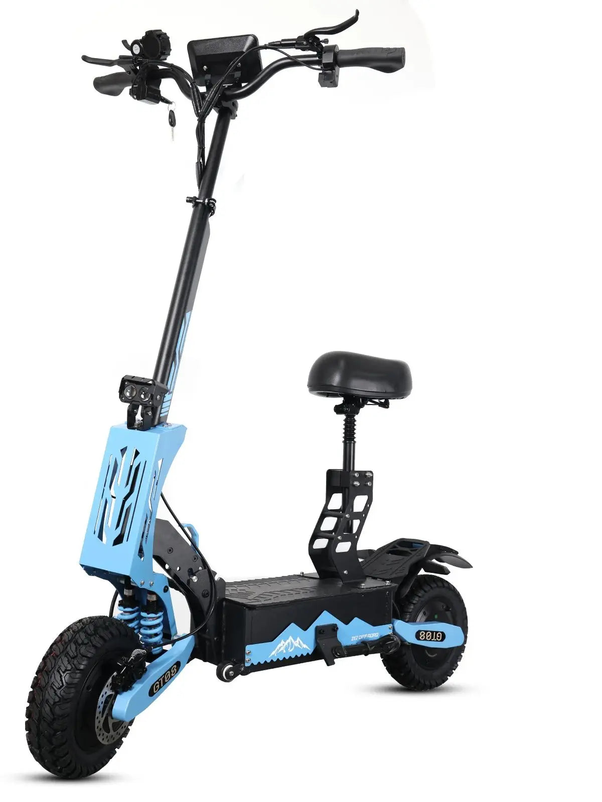 Arwibon 5600W Dual Motor Electric Scooter With Seat And Off Road Tires