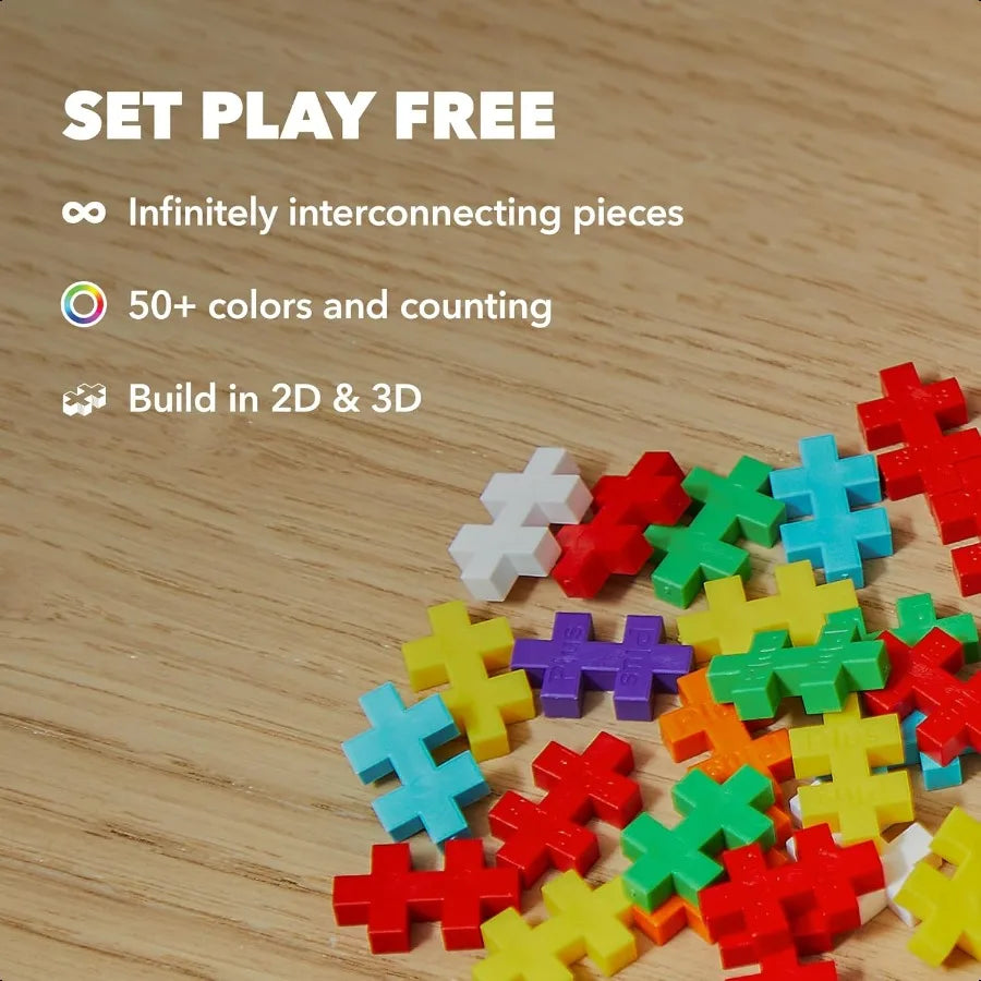 Plus Plus 240 Piece Interlocking Building Blocks Open Ended