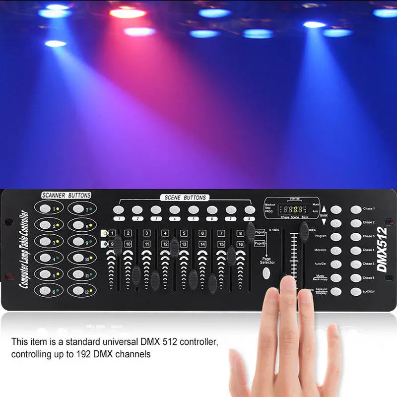 Fieryzeal 192 DMX Controller for Professional Stage Lighting